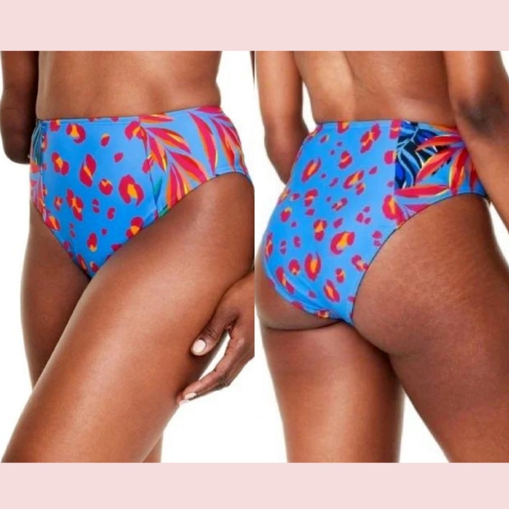 NWT  Tabitha Brown x‎ Target [ XXS ] Tropical/Leopard Bikini Top + Bottom #5413 - Picture 13 of 15